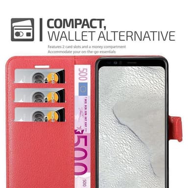 Google PIXEL 4 XL Plånboksfodral Skal (Röd)