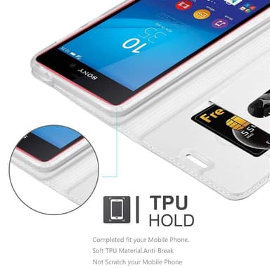Sony Xperia M4 AQUA Fodral Skal Case (Silver)