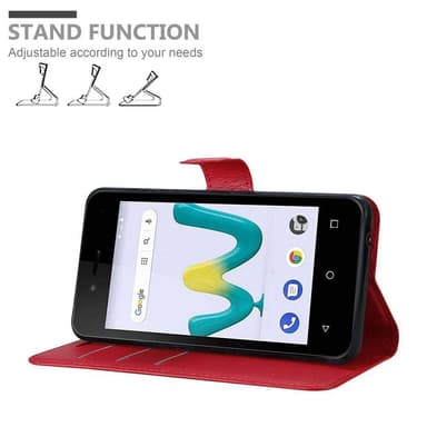 WIKO SUNNY 3 MINI Plånboksfodral Skal (Röd)