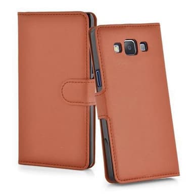Samsung Galaxy A7 2015 Plånboksfodral Skal (Brun)