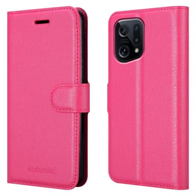 Oppo FIND X5 Plånboksfodral Skal (Rosa)