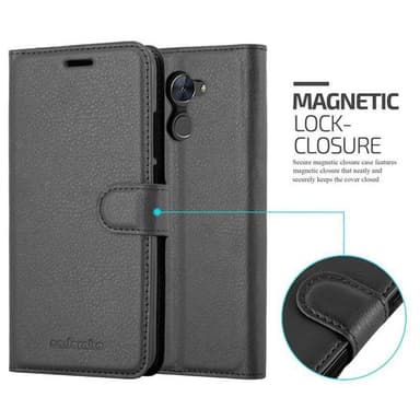 Huawei Enjoy 7 PLUS Plånboksfodral Skal (Svart)