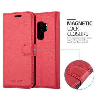 Samsung Galaxy S9 PLUS Plånboksfodral Skal (Röd)