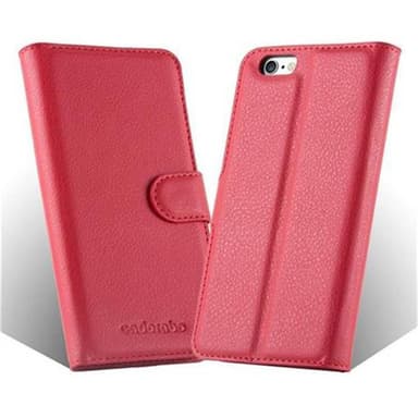 iPhone 6 / 6S Plånboksfodral Skal (Röd)