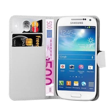 Samsung Galaxy S4 MINI Plånboksfodral Skal (Vit)