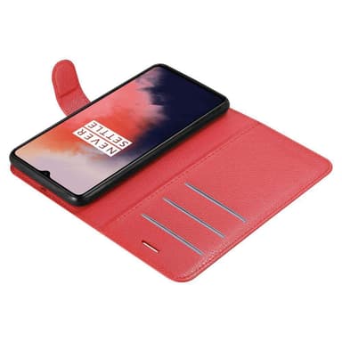 OnePlus 7T Plånboksfodral Skal (Röd)