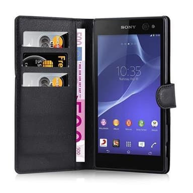 Sony Xperia C3 Plånboksfodral Skal (Svart)