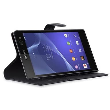 Sony Xperia C3 Plånboksfodral Skal (Svart)