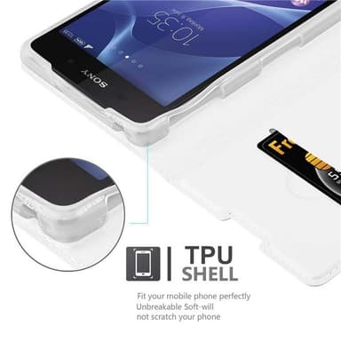 Sony Xperia Z2 Fodral Skal Case (Silver)