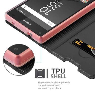 Sony Xperia Z5 COMPACT Fodral Skal Case (Svart)