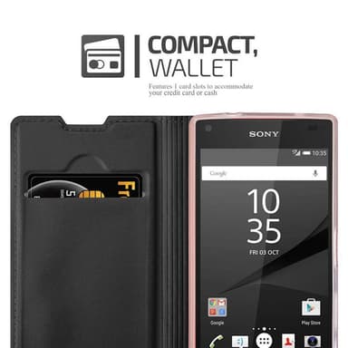 Sony Xperia Z5 COMPACT Fodral Skal Case (Svart)