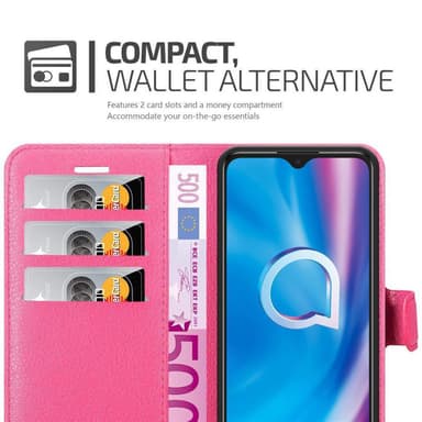 Alcatel 1S 2020 Plånboksfodral Skal (Rosa)