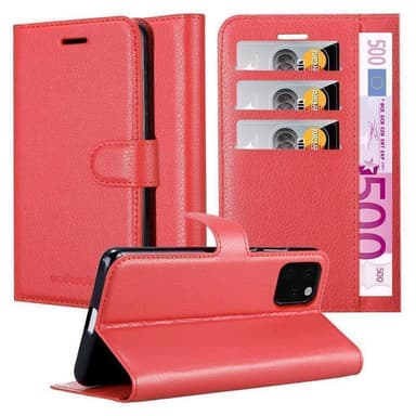 iPhone 11 PRO MAX Plånboksfodral Skal (Röd)
