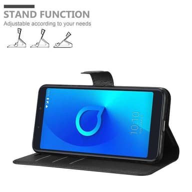 Alcatel 3C Plånboksfodral Skal (Svart)