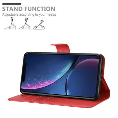iPhone 11 PRO MAX Plånboksfodral Skal (Röd)