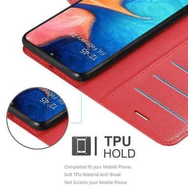 Samsung Galaxy A10e / A20e Plånboksfodral Skal (Röd)