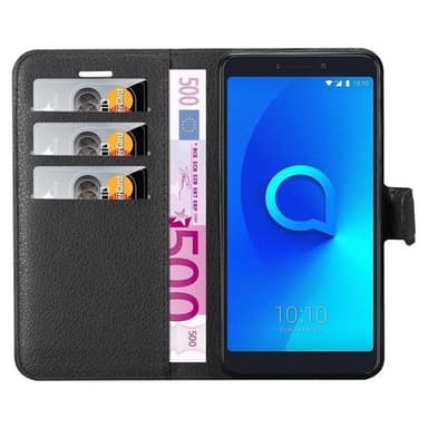 Alcatel 3C Plånboksfodral Skal (Svart)