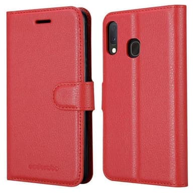Samsung Galaxy A10e / A20e Plånboksfodral Skal (Röd)