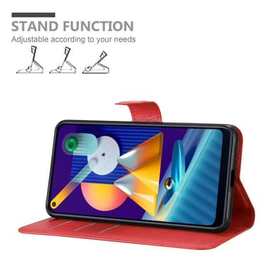 Samsung Galaxy A11 / M11 Plånboksfodral Skal (Röd)