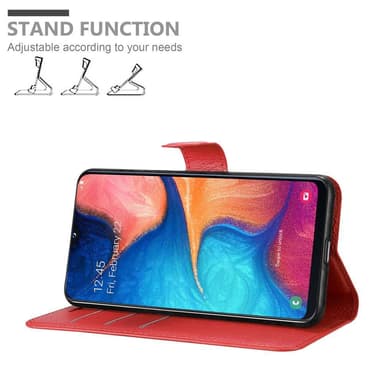 Samsung Galaxy A10e / A20e Plånboksfodral Skal (Röd)
