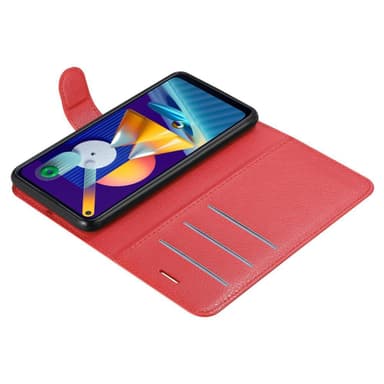 Samsung Galaxy A11 / M11 Plånboksfodral Skal (Röd)