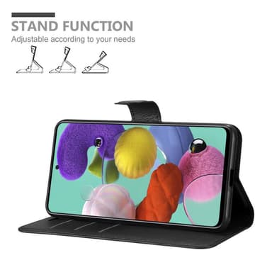 Samsung Galaxy A51 5G Plånboksfodral Skal (Svart)