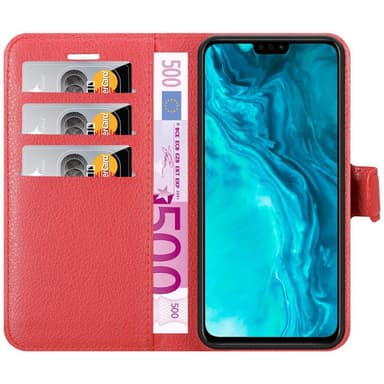 Honor 9X LITE Plånboksfodral Skal (Röd)