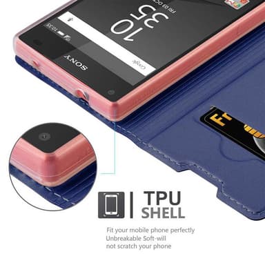 Sony Xperia Z5 COMPACT Fodral Skal Case (Blå)