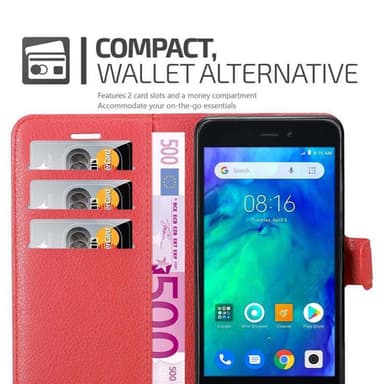 Xiaomi RedMi GO Plånboksfodral Skal (Röd)