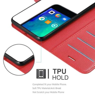 Xiaomi RedMi GO Plånboksfodral Skal (Röd)