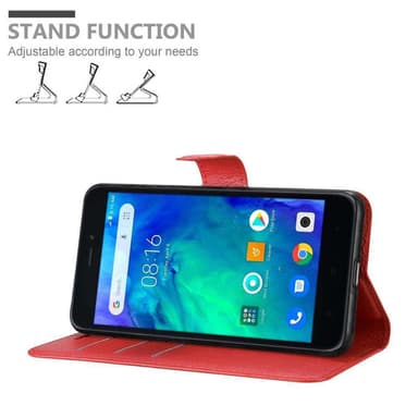 Xiaomi RedMi GO Plånboksfodral Skal (Röd)