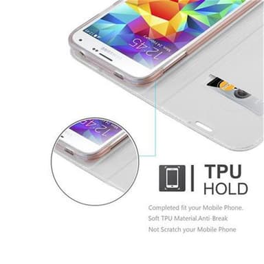 Samsung Galaxy S5 / S5 NEO Fodral Skal Case (Silver)