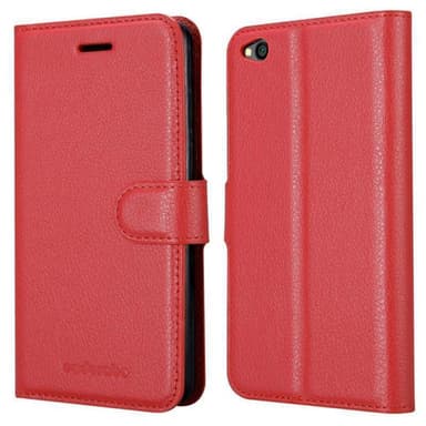 Xiaomi RedMi GO Plånboksfodral Skal (Röd)