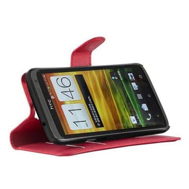 HTC ONE X / X+ Plånboksfodral Skal (Röd)