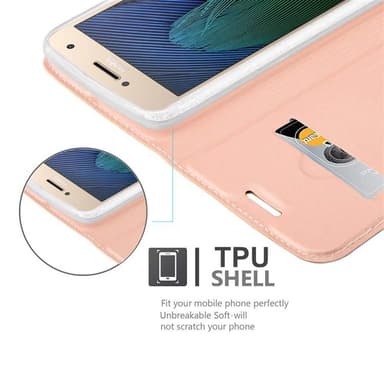 Motorola MOTO G5 PLUS Fodral Skal Case (Rosa)