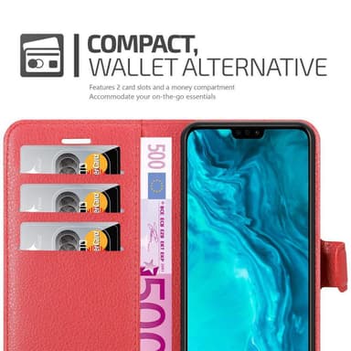 Honor 9X LITE Plånboksfodral Skal (Röd)