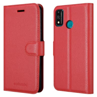 Honor 9X LITE Plånboksfodral Skal (Röd)