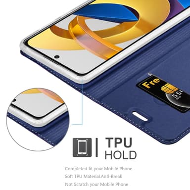Xiaomi POCO M4 PRO 5G Fodral Skal Case (Blå)