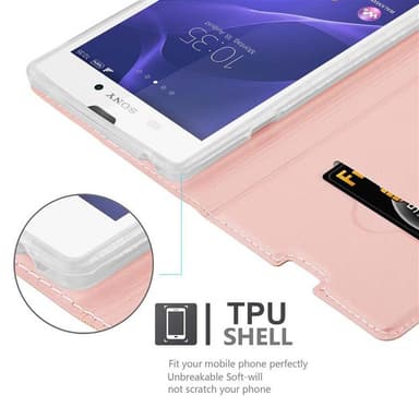 Sony Xperia T3 Fodral Skal Case (Rosa)