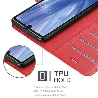 Sharp Aquos R3 Plånboksfodral Skal (Röd)