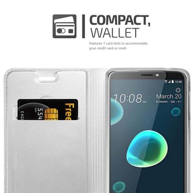 HTC Desire 12 PLUS Fodral Skal Case (Silver)