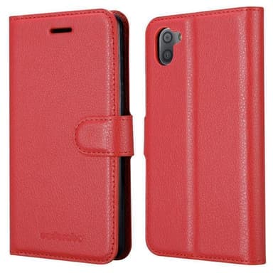 Sharp Aquos R3 Plånboksfodral Skal (Röd)