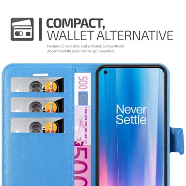 OnePlus Nord CE 2 5G Plånboksfodral Skal (Blå)
