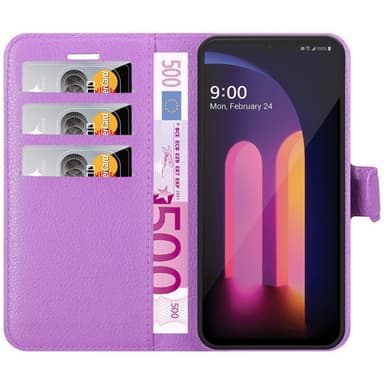 LG V60 ThinQ Plånboksfodral Skal (Lila)