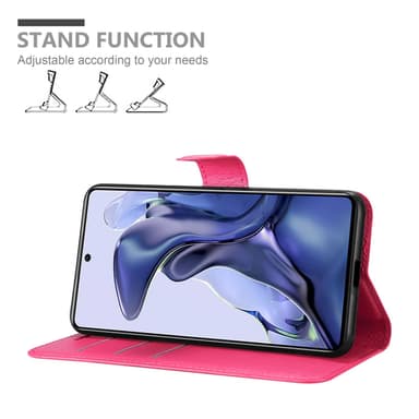 Xiaomi 11T / 11T PRO Plånboksfodral Skal (Rosa)