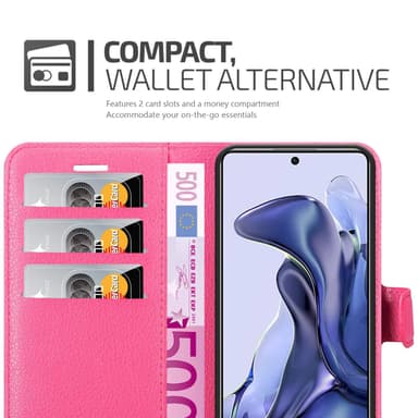 Xiaomi 11T / 11T PRO Plånboksfodral Skal (Rosa)