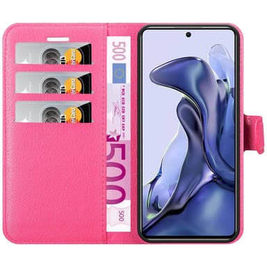 Xiaomi 11T / 11T PRO Plånboksfodral Skal (Rosa)
