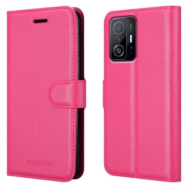 Xiaomi 11T / 11T PRO Plånboksfodral Skal (Rosa)