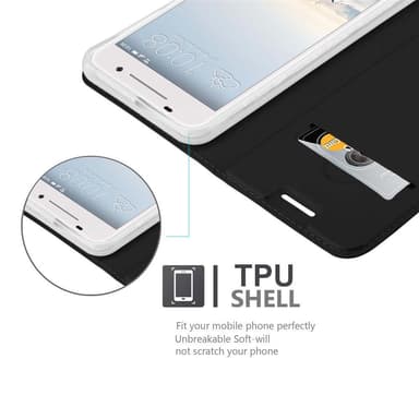 HTC ONE A9 Fodral Skal Case (Svart)