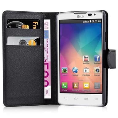 LG L60 Plånboksfodral Skal (Svart)